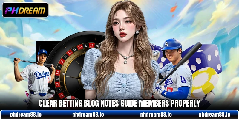 Clear betting blog notes guide members properly