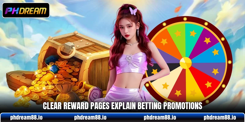 Clear reward pages explain betting promotions