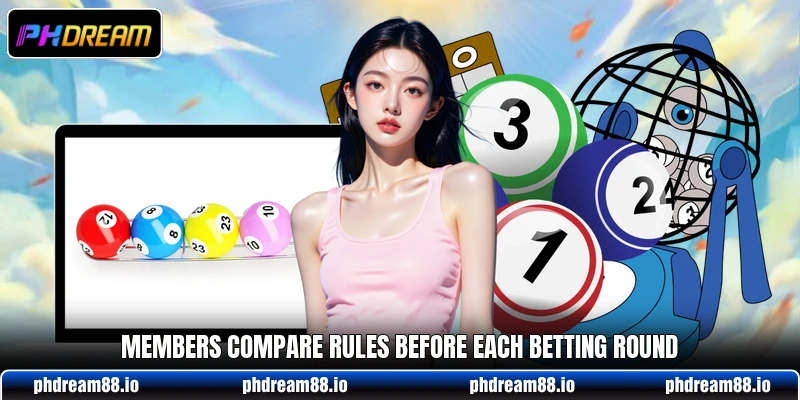 Members compare rules before each betting round