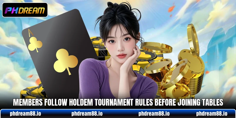 Members follow holdem tournament rules before joining tables Members follow holdem tournament rules before joining tables