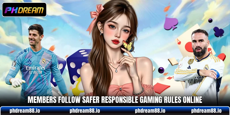 Members follow safer responsible gaming rules online