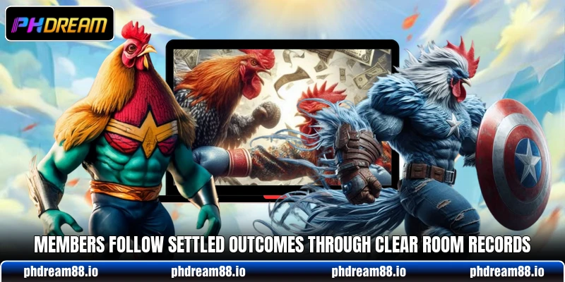 Members follow settled outcomes through clear room records Members follow settled outcomes through clear room records
