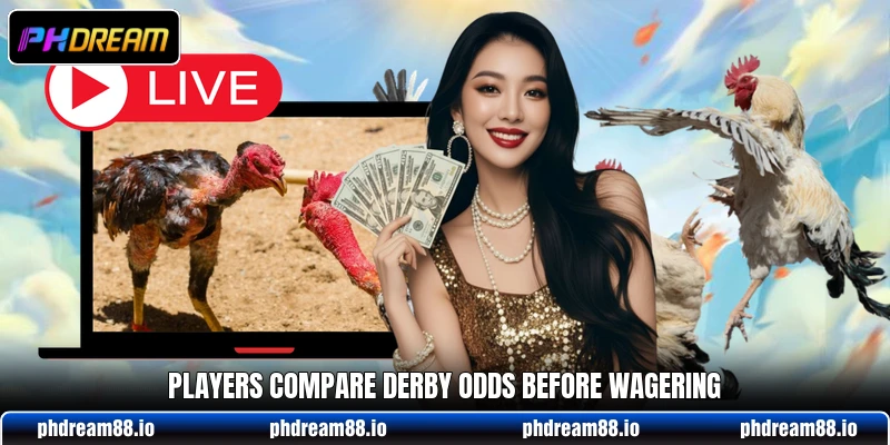 Players compare derby odds before wagering Players compare derby odds before wagering