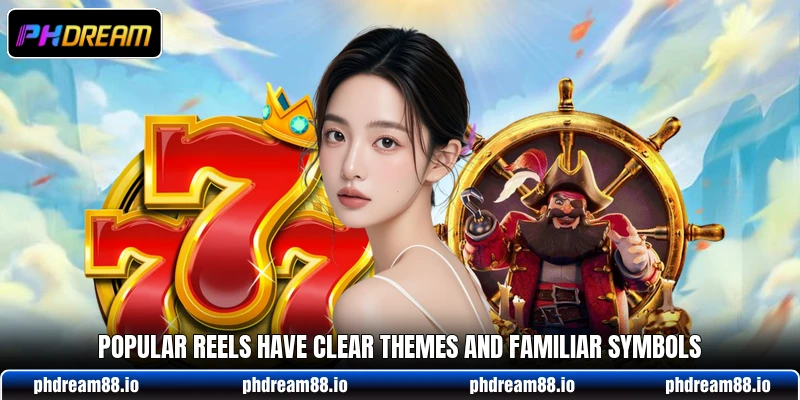Popular reels have clear themes and familiar symbols Popular reels have clear themes and familiar symbols