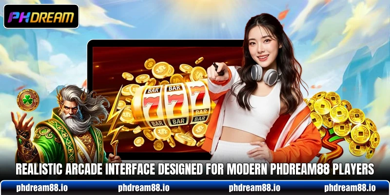 Realistic arcade interface designed for modern PHDream88 players