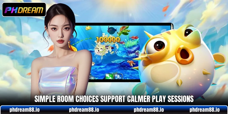 Simple room choices support calmer play sessions Simple room choices support calmer play sessions