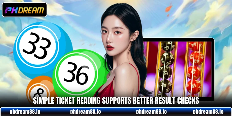 Simple ticket reading supports better result checks