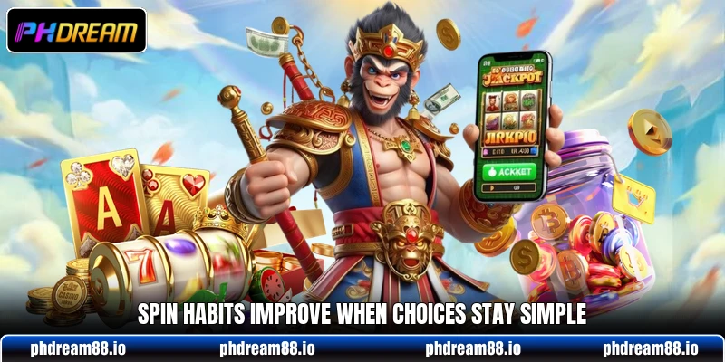 Spin habits improve when choices stay simple